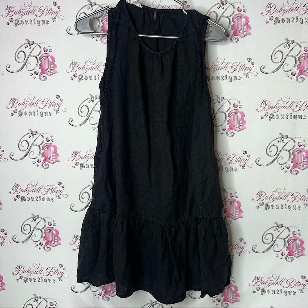 Velvet by Graham & Spencer dress ruffle tiered flowy Elegant Black Dress